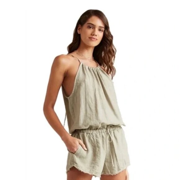 Bella Dahl halter style defined waist romper size small E40 - Picture 1 of 10